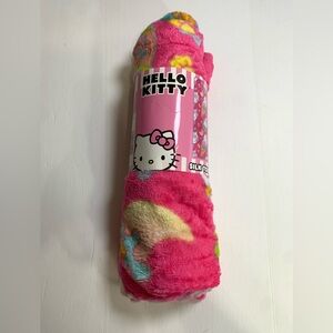 Hello Kitty Plush Pink Throw Blanket NWT